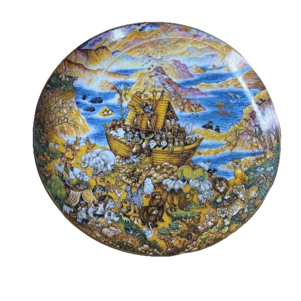 Bill Bell Two By Two Plate Franklin Mint 1991 Limited Edition COA 24k Gold Rim